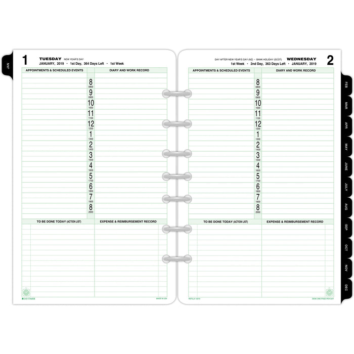 Day-Timer 1-Page-Per-Day Planner Page Refill