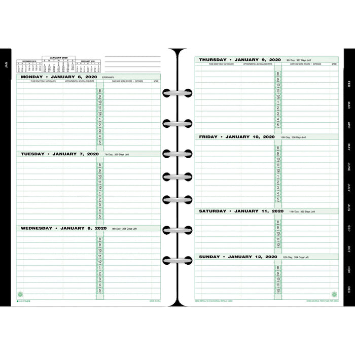 Day-Timer 2-page-per-week Original Planner Desk Refill