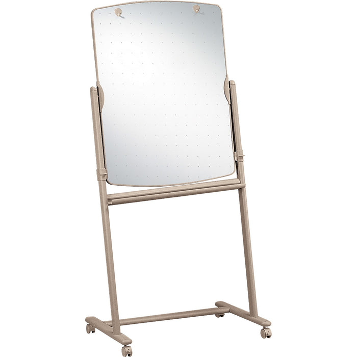 Quartet® Reversible Total Erase®Mobile Easel, Whiteboard, 31" x 41", Neutral Frame
