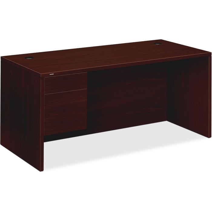 HON 10500 Series Left Single Pedestal Desk - 2-Drawer