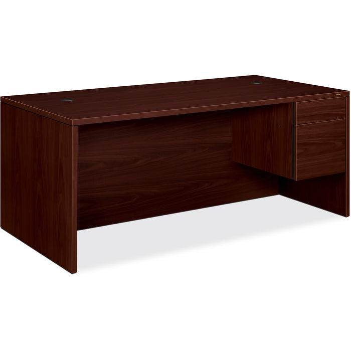 HON 10500 Series Right Single Pedestal Desk - 2-Drawer