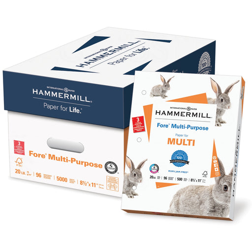 Hammermill Fore 3-holes punched Inkjet, Laser Print Copy & Multipurpose Paper