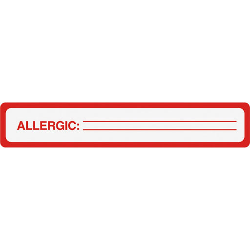 Tabbies ALLERGIC Allergy Message Labels
