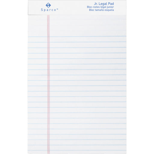 Sparco Junior Legal - Ruled White Writing Pads - Jr.Legal