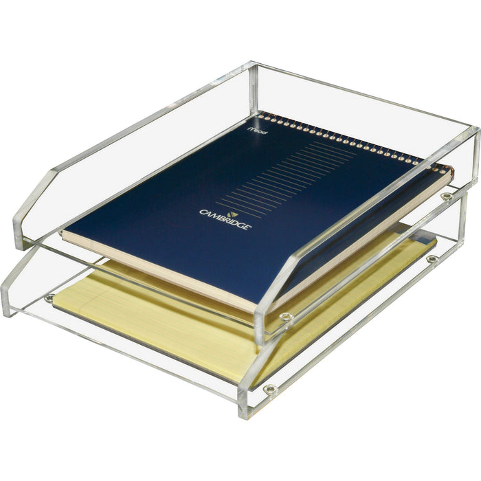 Kantek Acrylic Double Letter Tray