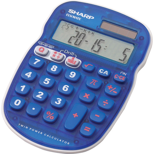 Sharp Calculators EL-S25B-BL 10-Digit Handheld Math Quiz Calculator