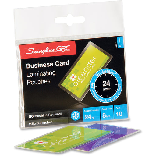 GBC Self-Seal Business Card Laminating Pouches