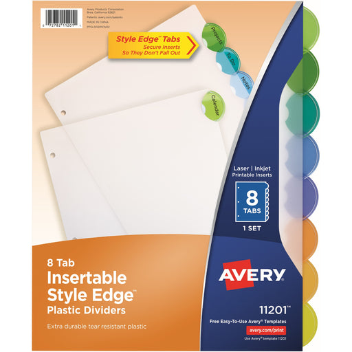 Avery® Style Edge Insertable Dividers