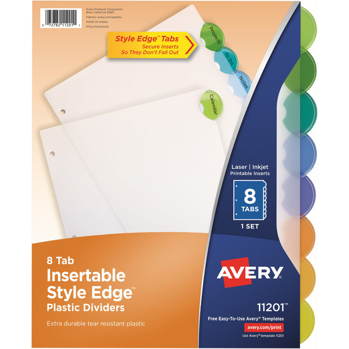 Avery® Style Edge Insertable Dividers