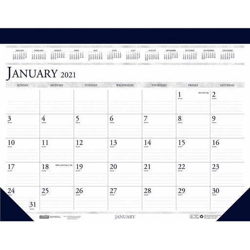 House of Doolittle Perforated Top Desk Pad Calendar