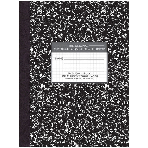 Roaring Spring Black Marble Composition Book