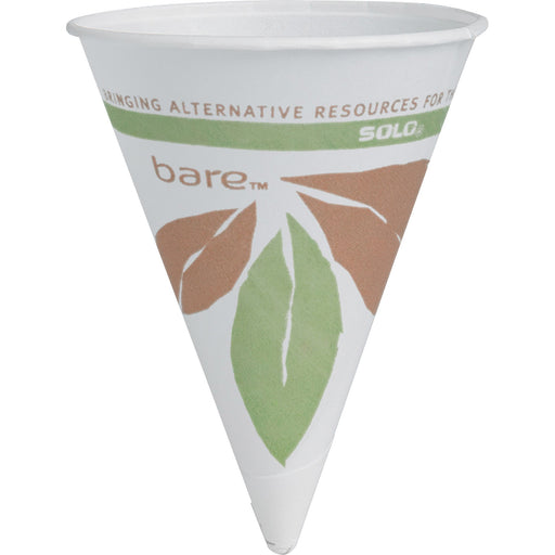 Solo Cup 4oz Bare Paper Cone Cup