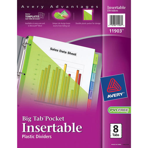 Avery® Big Tab Plastic Insertable Dividers