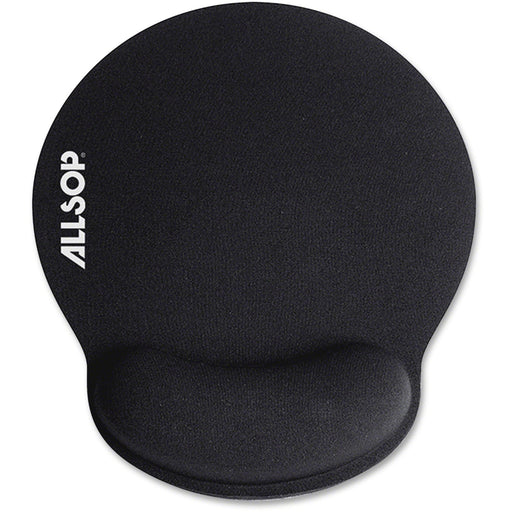 Allsop ComfortFoam Memory Foam Mouse Pad with Wrist Rest - Black - (30203)