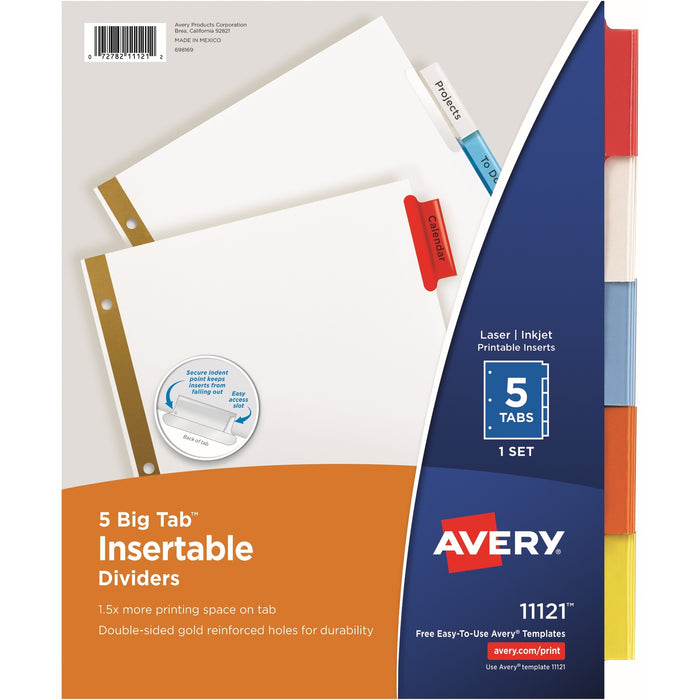 Avery® Worksaver Big Insertable Tab Index Dividers