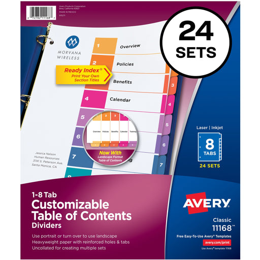 Avery® Ready Index Customizable TOC Dividers