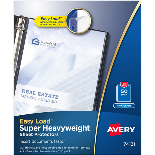 Avery® Super-Heavyweight Sheet Protectors - Acid-free, Archival-safe, Top-loading