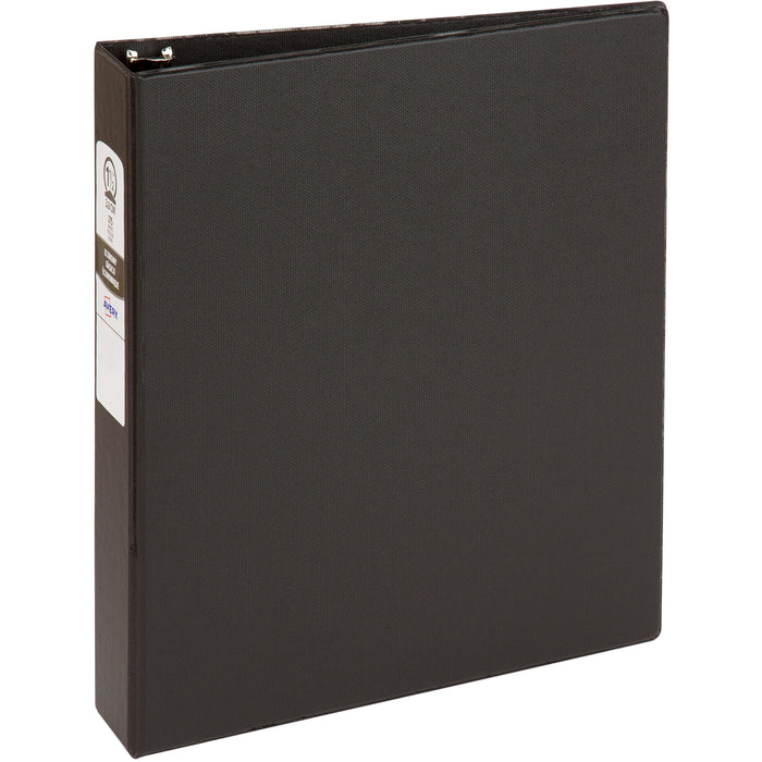 Avery® Economy 3 Ring Binder, 1.5" Round Rings, 1 Black Binder (03401)