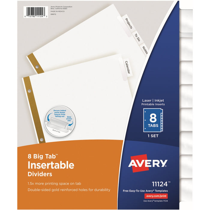 Avery® Worksaver Big Tab Insertable Indexes