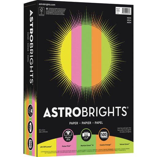 Astrobrights Color Paper - "Neon" 5-Color Assortment