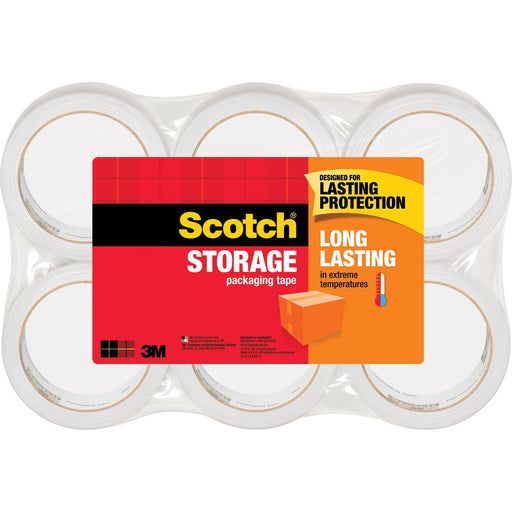 Scotch® Long Lasting Storage Packaging Tape- 6 pack