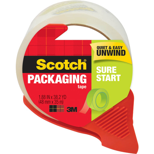Scotch® Sure Start Packaging Tape, 1.88" x 38.2 yds