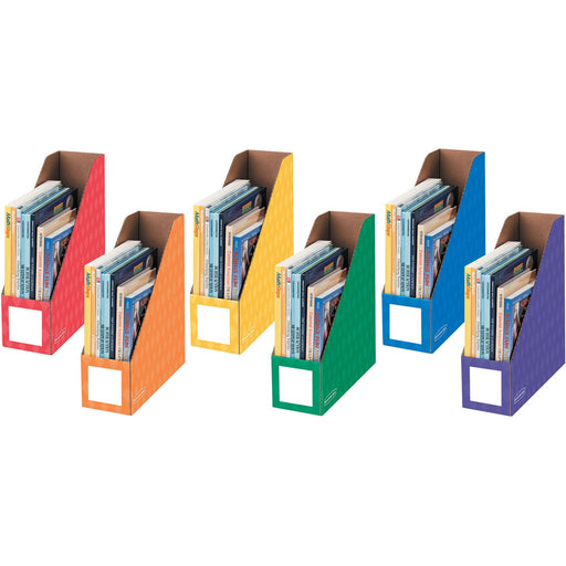 Bankers Box 4" Magazine File Holders - Assorted, 6pk
