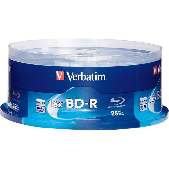 BD-R 25GB 16X with Branded Surface - 25pk Spindle