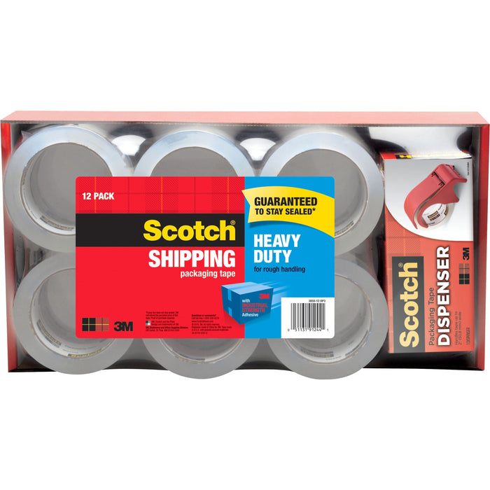 Scotch® Heavy Duty Shipping Packaging Tape, 1.88" x 54.60 Yds