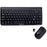 Verbatim Wireless Mini Slim Keyboard and Optical Mouse - Black