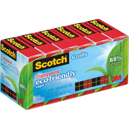 Scotch® Transparent Greener Tape, 3/4" x 900"