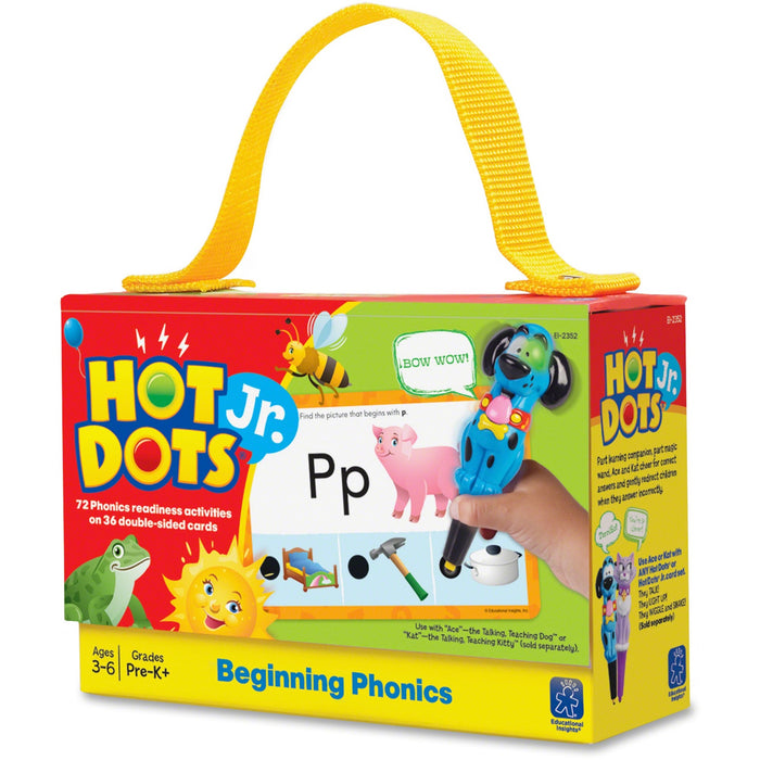Educational Insights Beginning Phonics Hot Dots Junior Card Set