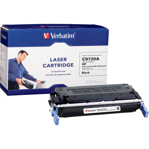 Verbatim Remanufactured Laser Toner Cartridge alternative for HP C9720A Black