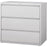 Lorell 3-Drawer Light Gray Lateral Files