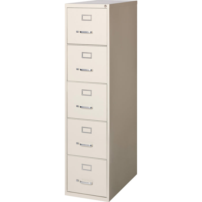 Lorell Fortress Series 28.5'' Letter-size Vertical Files - 5-Drawer