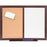 Lorell Dry-erase Mahogany Frame Cork Combo Boards