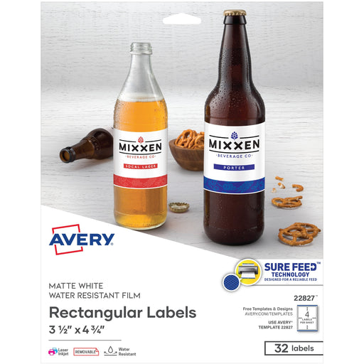 Avery® Removable Durable Labels -Sure Feed Technology