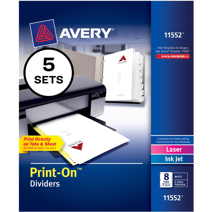 Avery® Customizable Print-On Dividers