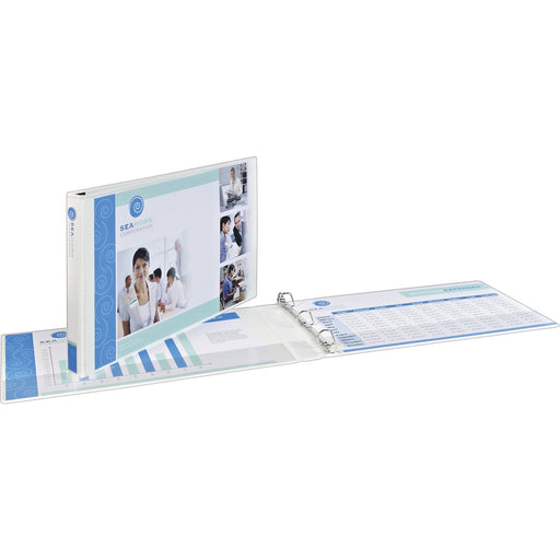 Avery® Heavy-Duty View Binder, 1" Slant Rings, 220-Sheet Capacity, 11" x 17", White (72124)