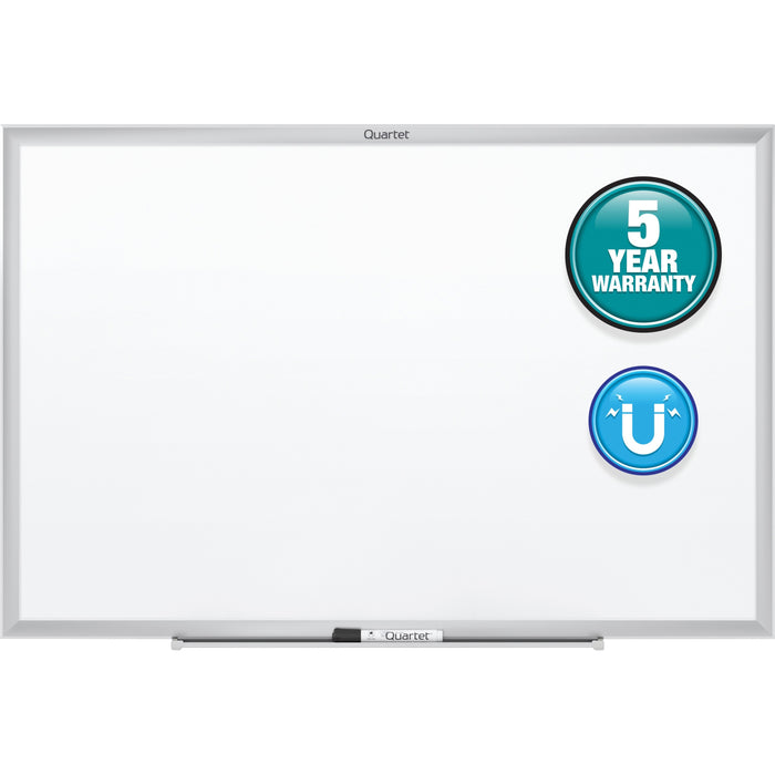 Quartet® Standard Magnetic Whiteboard, 6' x 4', Silver Aluminum Frame