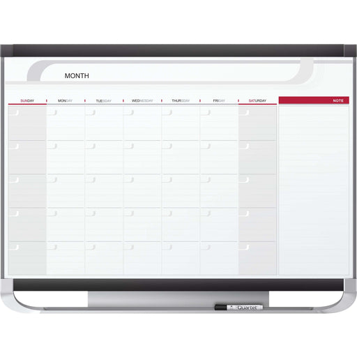 Quartet® Prestige® 2 Magnetic Monthly Calendar Board, 4' x 3', Total Erase® Surface