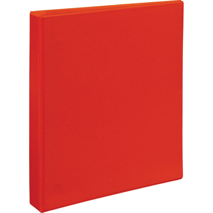 Avery® Heavy-Duty View 3 Ring Binder, 1" One Touch EZD(R) Ring, Holds 8.5" x 11" Paper, Red (79170)