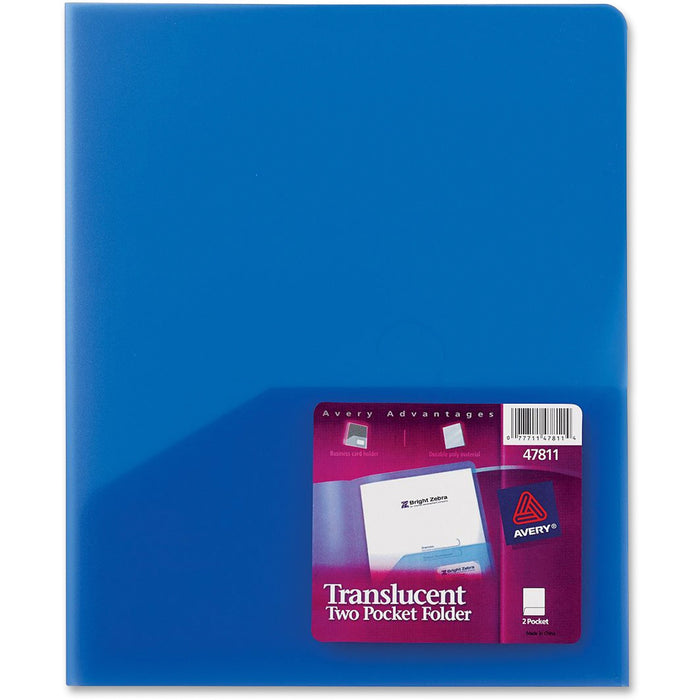 Avery® Translucent Two Pocket Folders