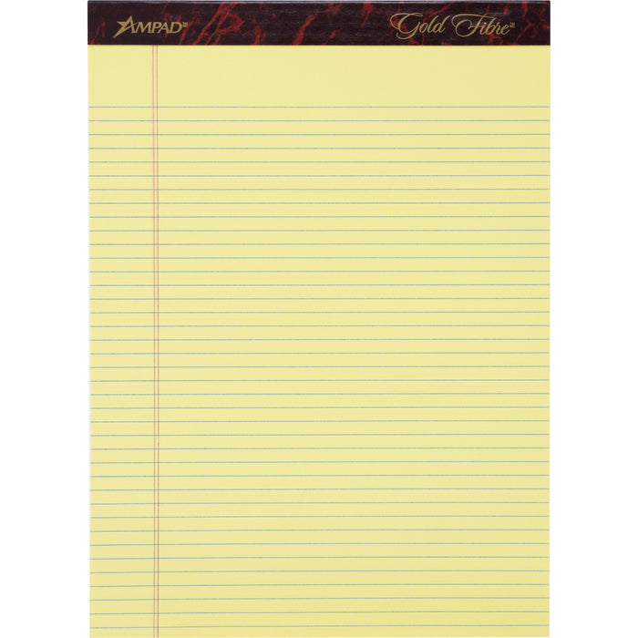 Ampad Gold Fibre Narrow Ruled P Remanufactured Writing Pads - Letter
