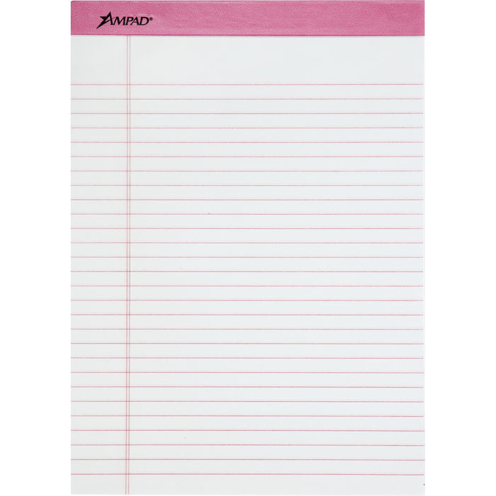 TOPS Pink Binding Writing Pads - Letter