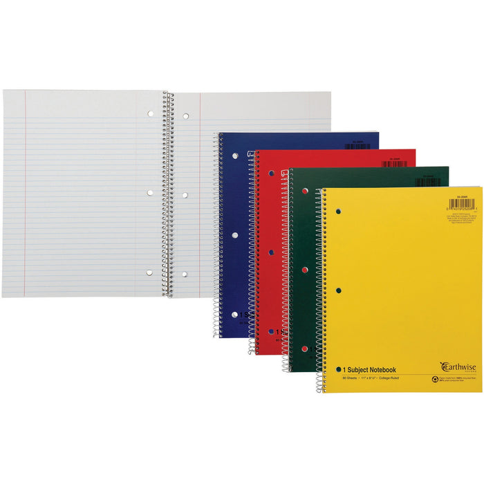 Ampad Oxford Earthwise Recycled 3HP Notebooks - Letter