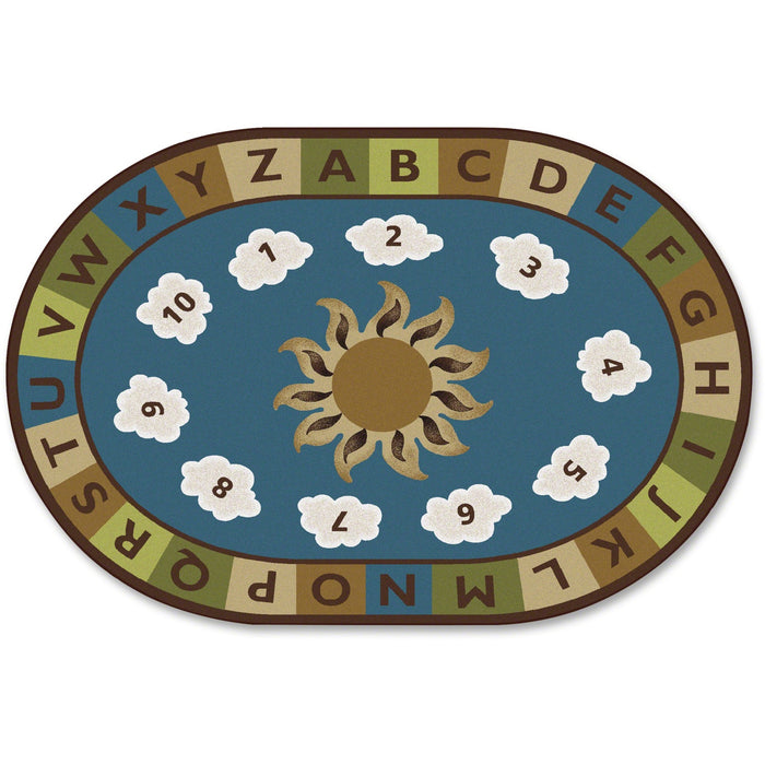 Carpets for Kids Sunny Day Learn/Play Oval Rug