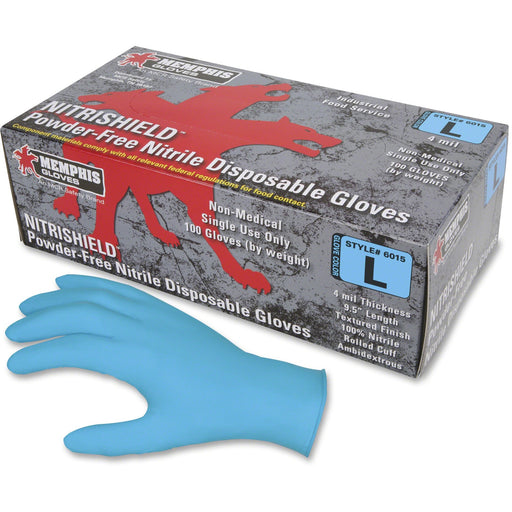 MCR Safety Disposable Powder Free Nitrile Gloves