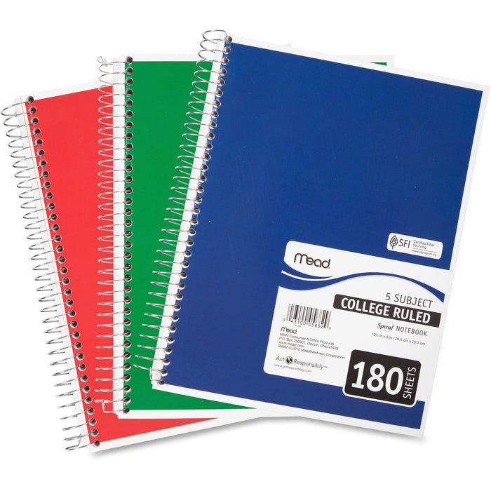Mead 5-subject Spiral Notebook