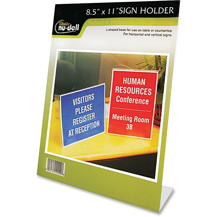 Nu-Dell One-piece Vertical Sign Holder